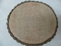  Vintage Italian Gold Brocade Doily Doiley Rug Tab