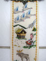 WoW Vintage Needlepoint Bell Pull Tapestry Embroid