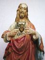 Lg Old Antique Religious Statue Jesus Christ with 