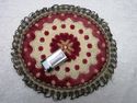 Vintage Italian Gold Brocade Doily Dooiley Rug Tap