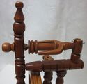 Antique Mini Spinning Wheel Wood Lovely Piece Movi