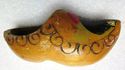 Single VINTAGE Holland Carved Wood Clog Souvenir D