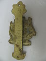 Antique Front Door knocker Brass Gallion Ship Vint