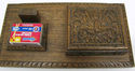 Elaborate Vintage Carved Wood Match Box Cigarette 