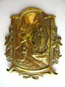 Antique Lourdes Relic stand Icon Plaque Figurine A