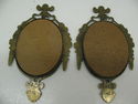 Set 2 Antique Brass Frames European Royal Children