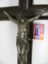 Stunning Lg Antique Religious Wood Cross Crucifix 