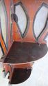 Antique 3 Tier Interior Corner Shelf Vintage Art&C