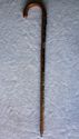 Vintage Natural Bend Wood Hiking Walking Stick Can