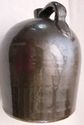 Large Antique Old Chocolate Brown Jug Primitive Sa