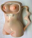 Funny Naughty Nude Girl Drinking Cup Animated Must