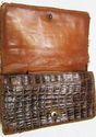 true Vintage  Alligator Crocodile Skin Leather Pur