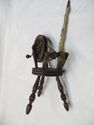 Cute Vintage Miniature Spinning Turning Wheel Wood