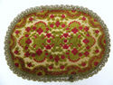 Great Vintage Italian Gold Brocade Doily Doiley Ru