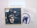 Vintage Holland America Line Tile Coaster Delft Bl