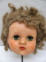 Horsman Vintage Antique Doll Head Soft Rubber Plas