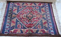 Gorgeous Vintage Red Hand Knotted Wool Oriental Pe