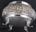 Lovely Ornate Dutch Silver Art Lidded Sugar Bowl B