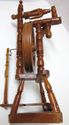 Antique Mini Spinning Wheel Wood Lovely Piece Movi