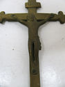 Old Antique Religious Brass Cross Crucifix Corpus 