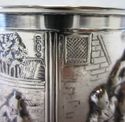 Antique Ornate Plated Silver SPOON CUP Vintage Rep