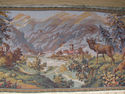 Stunning Antique Woven Tapestry Shabby Swiss Vinta