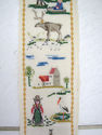 WoW Vintage Needlepoint Bell Pull Tapestry Embroid