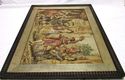 Antique Art Old Tapestry Painting Framed Wall Hang