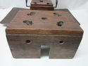 Old Antique Foot Warmer Original Pierced Wood Cove