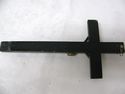 Old Ornate Antique Religious Inlaid Wooden Cross C