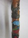 Antique Natural Wood Ladies Hiking Walking Staff C