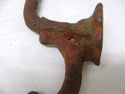 Antique Primitive Heavy cast iron Coat Hanger doub