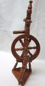 Antique Mini Spinning Wheel Wood Lovely Piece Movi