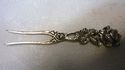 Gorgeous Small Antique 835 Silver Dessert Fork Pic