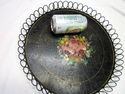 Great Handpainted Serving Tray Vintage Toleware Fl