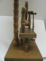 Rare Stunning Old Vintage Spinning Wheel Table Des