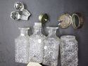 Antique Condiment Cruet Set Vintage ESPN Silver pl