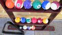 Complete Billiards Pool table Balls Cue's Mounting