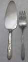 Stunning Antique Cake Pie Server & Meat Fork Plate