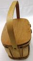 Vintage Wood Womens Basket Purse Primitive Handbag