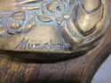 Antique Heirloom Signed Vintage Holy Water Font Sa