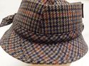 Vintage Tweed Fedora Brittish Mens Walking Hat Med