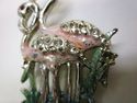 Cute Vintage Jewelry Figural Flamingo Bird Pin Bro