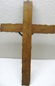 Stunning Antique Religious Wood Cross Crucifix Sil