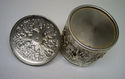 Stunning Ornate Dutch Silver Art Lidded Tea Caddy 