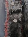 Vintage Women's Ladies Genuine Fur Coat Shiny Blac