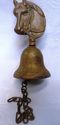 Gorgeous Antique Brass Brass Bell with Horse Head 