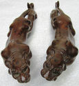 Stunning Vintage Wild Panthers Cats Animal Stature