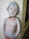 Vintage Antique Concrete Statue Boy Child Garden D