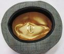 Vintage Tweed Fedora Mens Walking Hunting Hat Medi